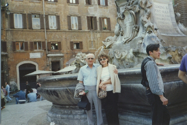 Len and me in Rome, May 1989