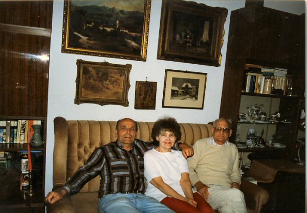 With Rezso and Len, Szentendre, May 1998