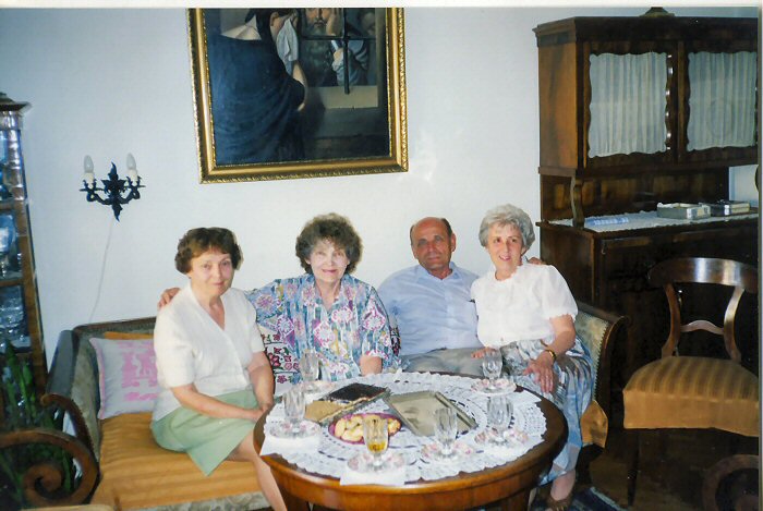Visiting Marta, "my Niece" with Edit and Rezso, Budapest, May 1998