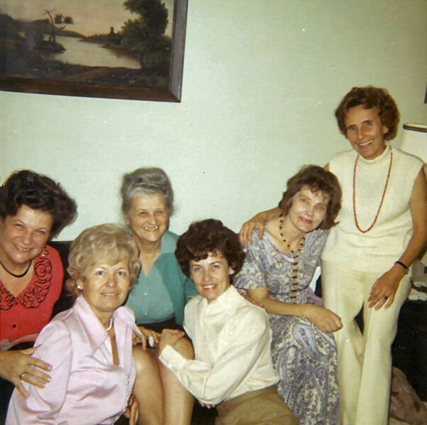 Among my Hungarian friends in the mid-70s, Maria is standing next to me on the end. Camarillo, CA