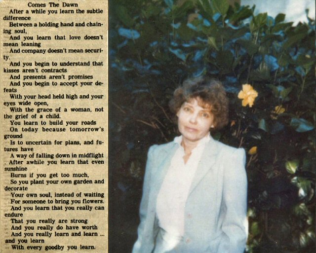 Veronica A Shofftstall's poem and me