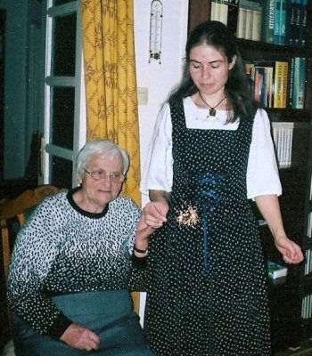 Ella with granddaughter Orsika